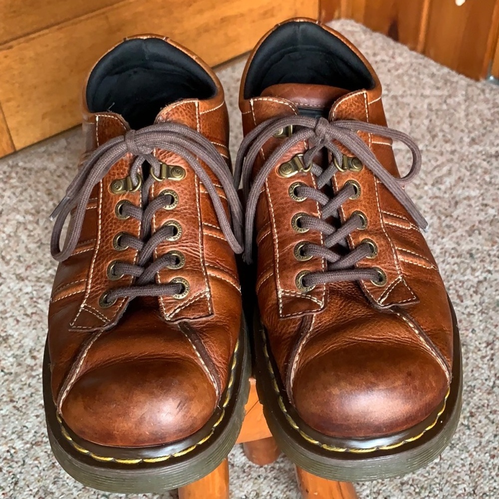 Dr. Martens Men’s Brown Leather Casual Oxfords 12